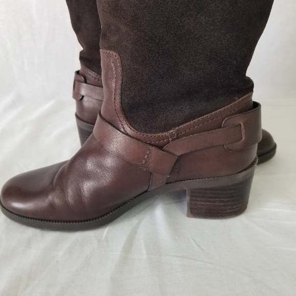 Ralph Lauren Cacey 7B leather stirrup brown boots.👢 - Picture 6 of 14